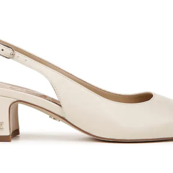 Sam Edelman Women's White Slingback Heels - Picture 1 of 11
